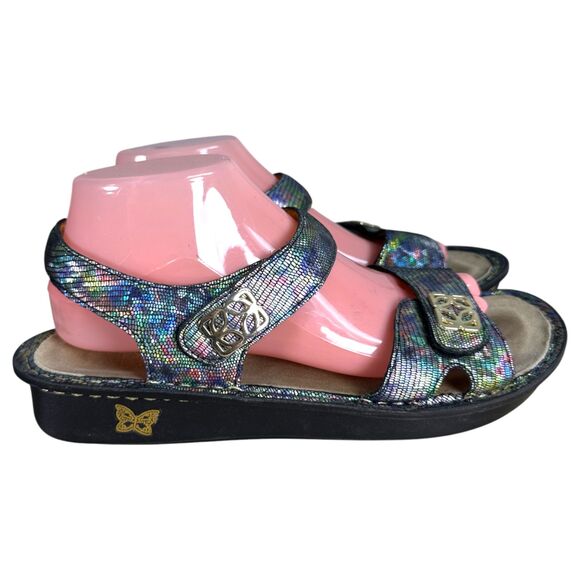 Alegria Vie 155 Vienna Shine On Metallic Mermaid Sandals EU 40 US 9.5 - 10 - Picture 6 of 11